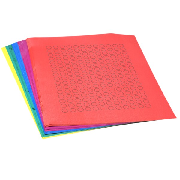 Cryo Label Laser Sheets  9.5mm Dots for 0.5-1.5ml Tubes Asst